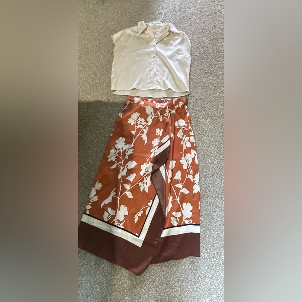 Skirt and shirt women’s dress casual wear